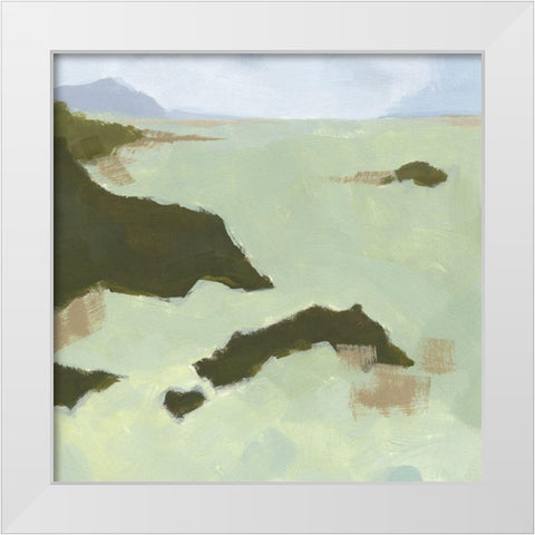 Saltwater Summer I White Modern Wood Framed Art Print by Green, Jacob