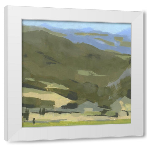 Blue Ridge Foothills I White Modern Wood Framed Art Print by Green, Jacob