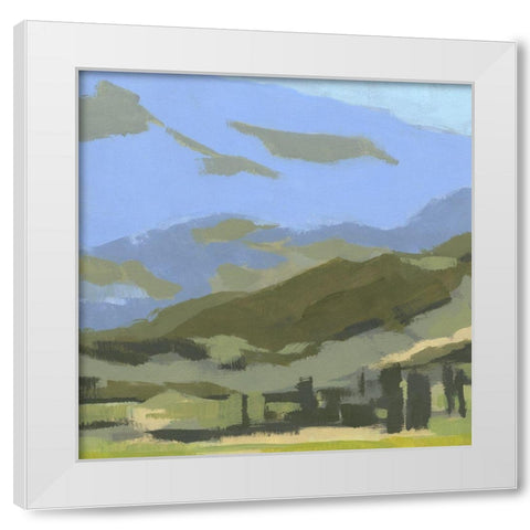 Blue Ridge Foothills II White Modern Wood Framed Art Print by Green, Jacob