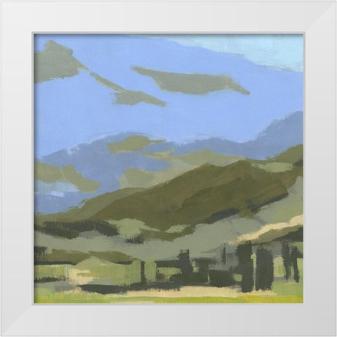 Blue Ridge Foothills II White Modern Wood Framed Art Print by Green, Jacob