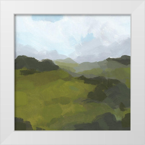 Powell Valley I White Modern Wood Framed Art Print by Green, Jacob