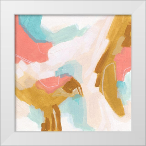 Flight Path I White Modern Wood Framed Art Print by Vess, June Erica