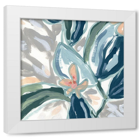 Expressive Garden III White Modern Wood Framed Art Print by Vess, June Erica