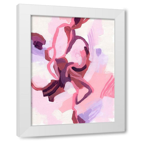 Gardenia Abstract I White Modern Wood Framed Art Print by Vess, June Erica