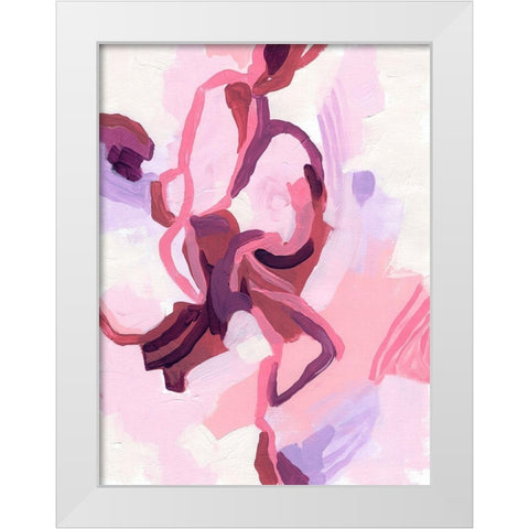 Gardenia Abstract I White Modern Wood Framed Art Print by Vess, June Erica
