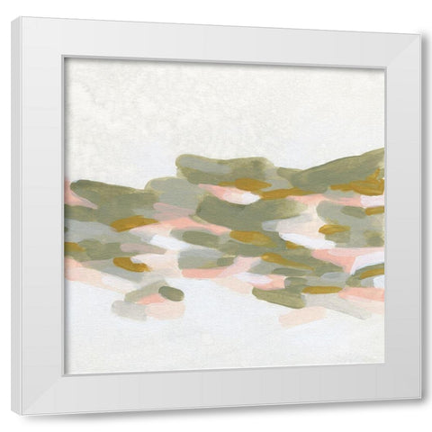 Hillside Impressions II White Modern Wood Framed Art Print by Vess, June Erica