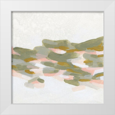 Hillside Impressions II White Modern Wood Framed Art Print by Vess, June Erica