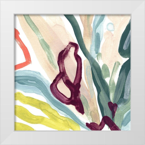 Tropical Impulse IV White Modern Wood Framed Art Print by Vess, June Erica