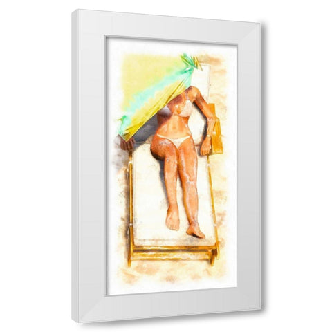 Laid Out I White Modern Wood Framed Art Print by Saunders, Alonzo