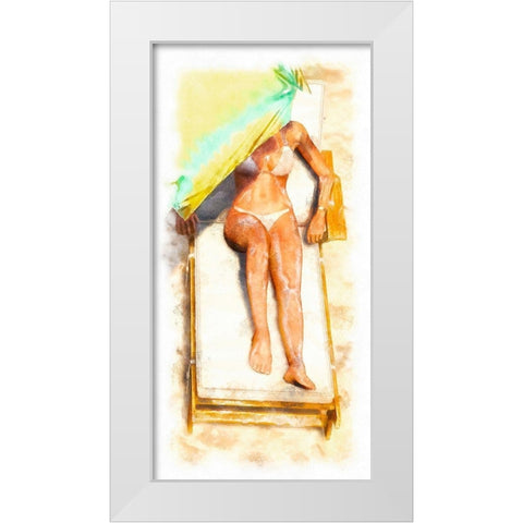 Laid Out I White Modern Wood Framed Art Print by Saunders, Alonzo