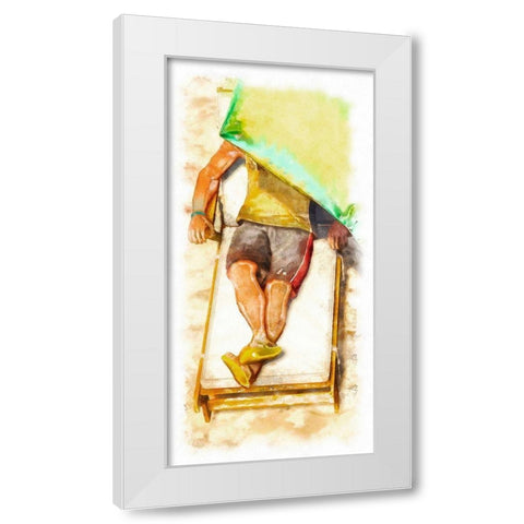Laid Out II White Modern Wood Framed Art Print by Saunders, Alonzo
