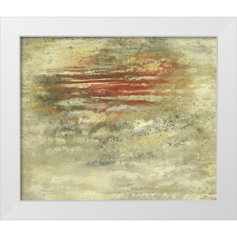 Sunset Etude IV White Modern Wood Framed Art Print by Gordon, Sharon