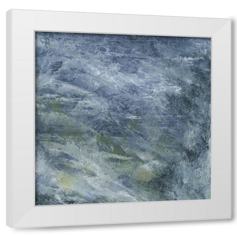 Encaustic Tile in Blue II White Modern Wood Framed Art Print by Gordon, Sharon