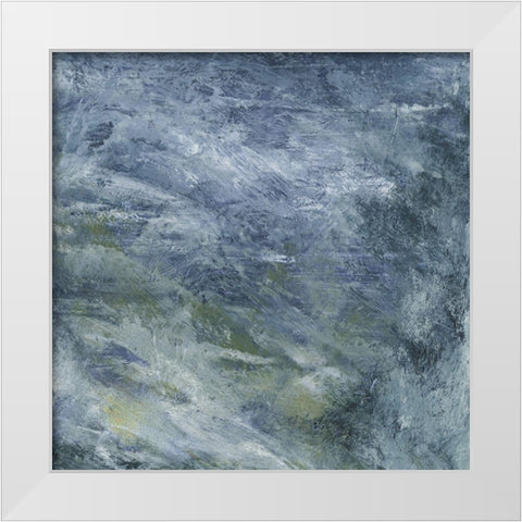 Encaustic Tile in Blue II White Modern Wood Framed Art Print by Gordon, Sharon