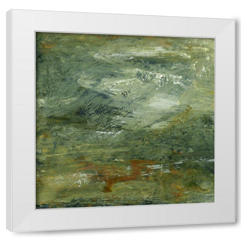 Encaustic Tile in Multi I White Modern Wood Framed Art Print by Gordon, Sharon