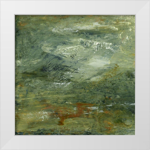 Encaustic Tile in Multi I White Modern Wood Framed Art Print by Gordon, Sharon
