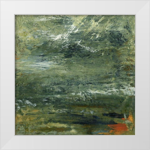 Encaustic Tile in Multi II White Modern Wood Framed Art Print by Gordon, Sharon