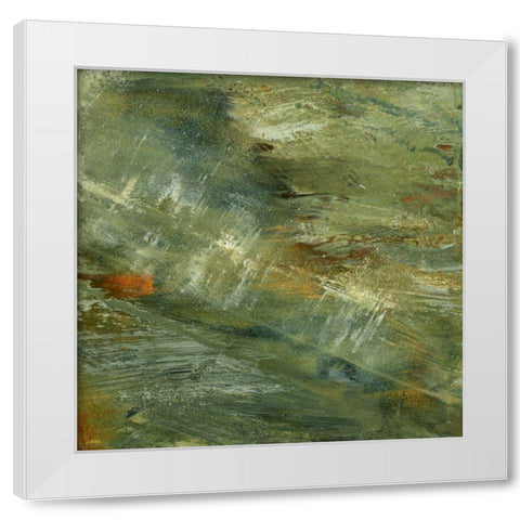 Encaustic Tile in Multi III White Modern Wood Framed Art Print by Gordon, Sharon