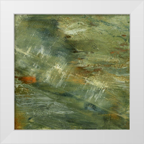 Encaustic Tile in Multi III White Modern Wood Framed Art Print by Gordon, Sharon