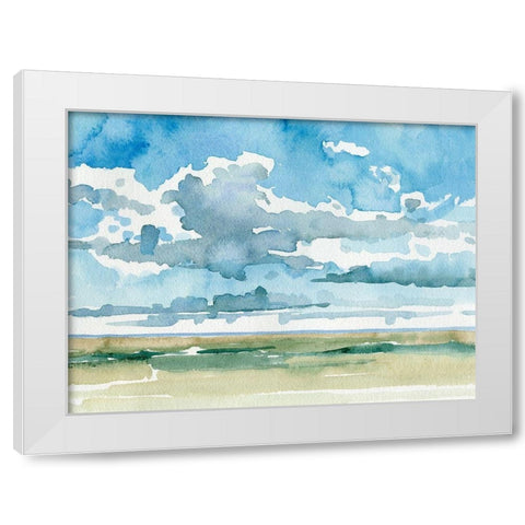 Open Sky Study II White Modern Wood Framed Art Print by Caroline, Emma