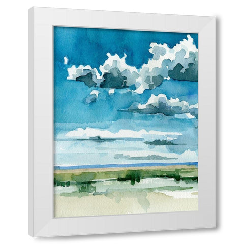 Western Skies I White Modern Wood Framed Art Print by Caroline, Emma