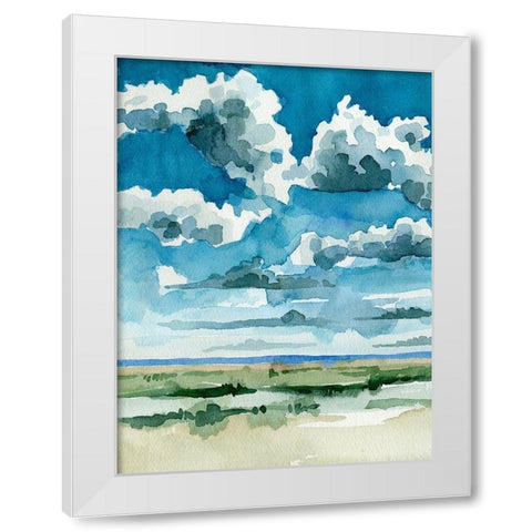 Western Skies II White Modern Wood Framed Art Print by Caroline, Emma