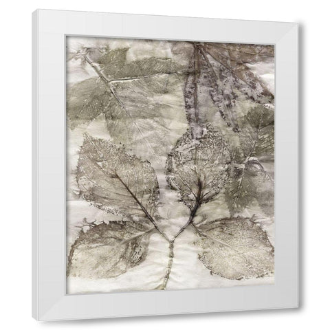 Custom Multi Leaves II White Modern Wood Framed Art Print by Phillips, Kathryn