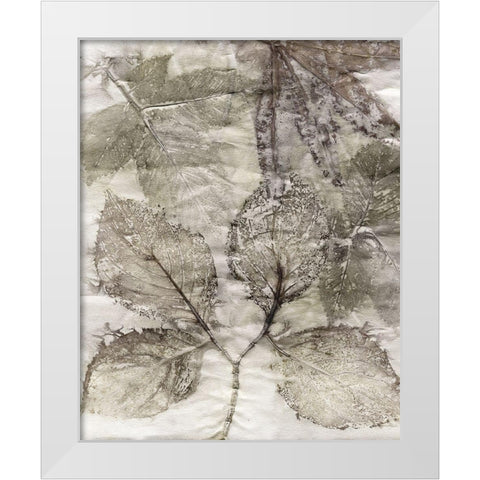 Custom Multi Leaves II White Modern Wood Framed Art Print by Phillips, Kathryn