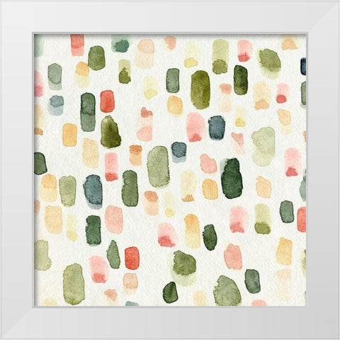 Popcorn Ceiling I White Modern Wood Framed Art Print by Caroline, Emma