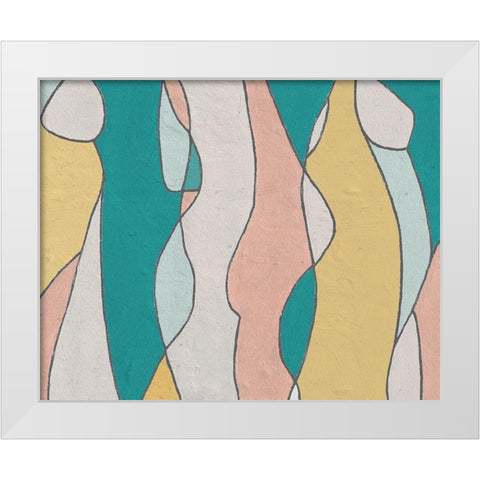 Hidden Figures II White Modern Wood Framed Art Print by Saunders, Alonzo