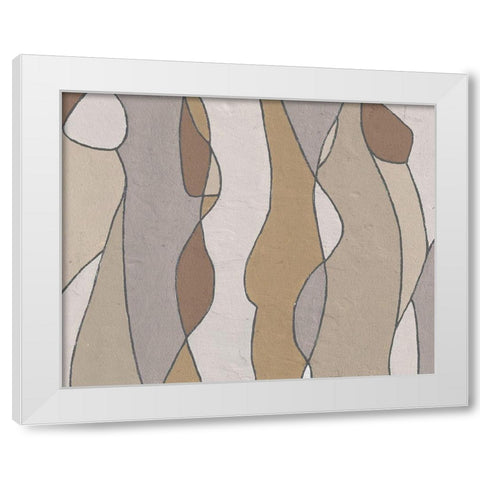 Neutral Hidden Figures II White Modern Wood Framed Art Print by Saunders, Alonzo