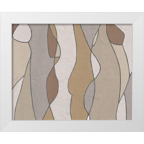 Neutral Hidden Figures II White Modern Wood Framed Art Print by Saunders, Alonzo