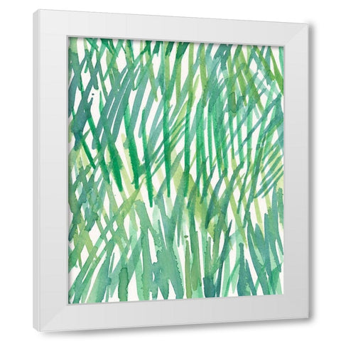Just Grass I White Modern Wood Framed Art Print by Dixon, Samuel