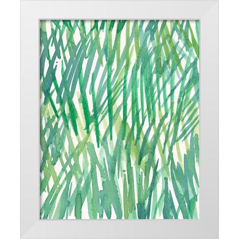 Just Grass I White Modern Wood Framed Art Print by Dixon, Samuel