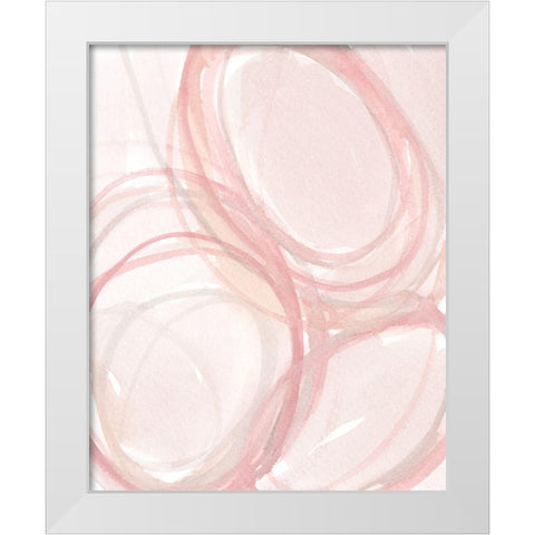 The Garden Bubbles II White Modern Wood Framed Art Print by Dixon, Samuel