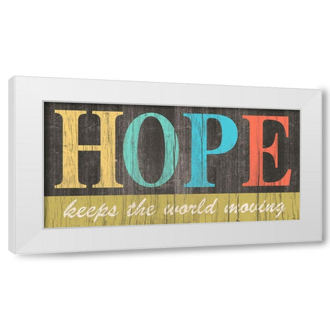 Inspo II White Modern Wood Framed Art Print by Saunders, Alonzo