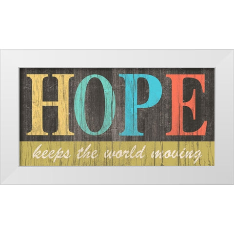 Inspo II White Modern Wood Framed Art Print by Saunders, Alonzo