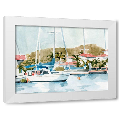 Vintage Vacation II White Modern Wood Framed Art Print by Caroline, Emma