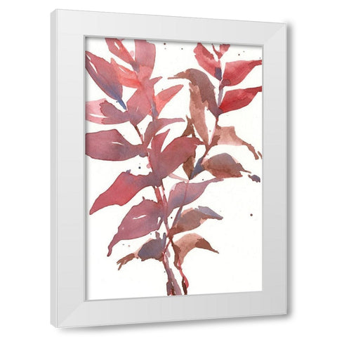 Fall Impression II White Modern Wood Framed Art Print by Dixon, Samuel