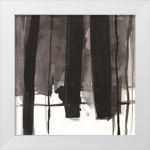 Pier Post Arrangement I White Modern Wood Framed Art Print by Dixon, Samuel