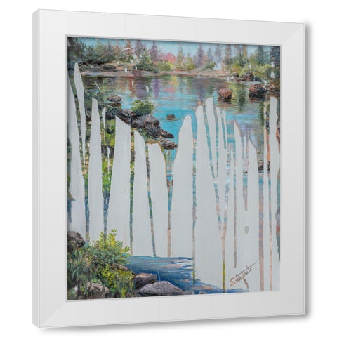 Memories III White Modern Wood Framed Art Print by Iafrate, Sandra