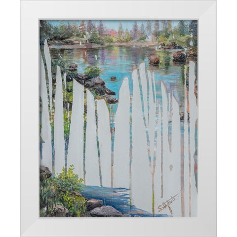 Memories III White Modern Wood Framed Art Print by Iafrate, Sandra