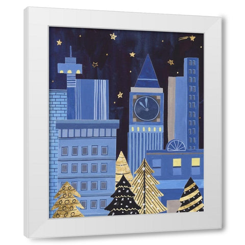 Holiday Night I White Modern Wood Framed Art Print by Wang, Melissa