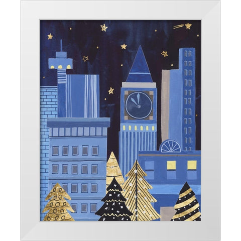 Holiday Night I White Modern Wood Framed Art Print by Wang, Melissa