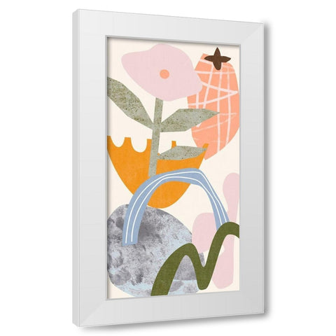 Lunar Flower VI White Modern Wood Framed Art Print by Wang, Melissa