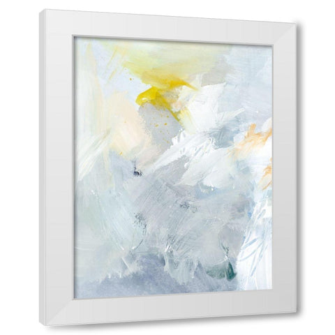 Canary and Sky II White Modern Wood Framed Art Print by Barnes, Victoria