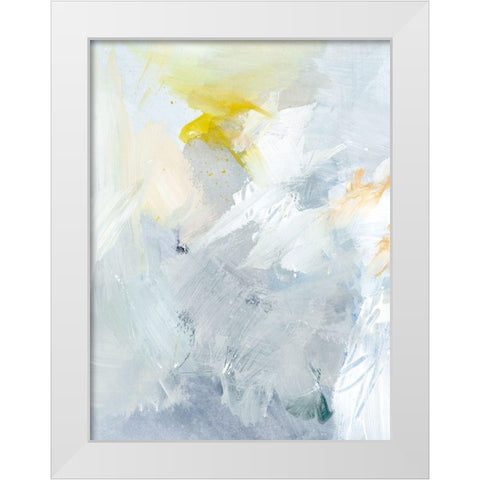 Canary and Sky II White Modern Wood Framed Art Print by Barnes, Victoria