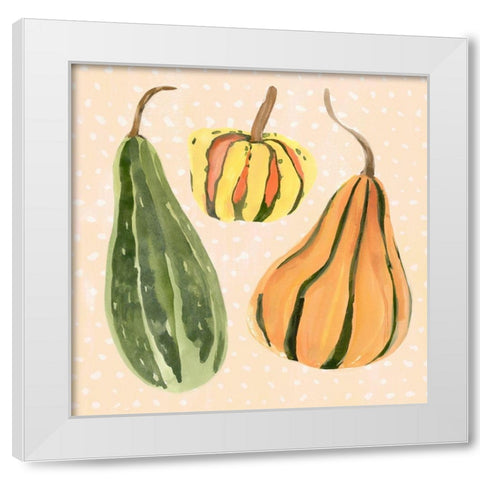 Decorative Gourd II White Modern Wood Framed Art Print by Warren, Annie