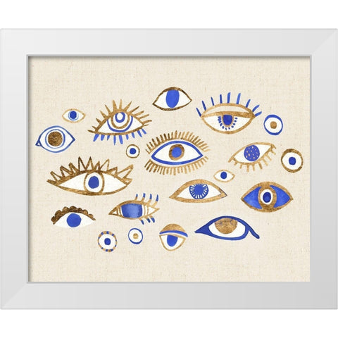Weave of Intuition II White Modern Wood Framed Art Print by Warren, Annie