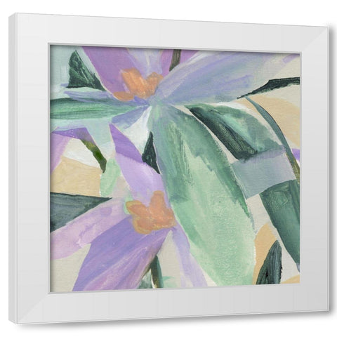 Pistils Song I White Modern Wood Framed Art Print by Warren, Annie
